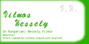 vilmos wessely business card